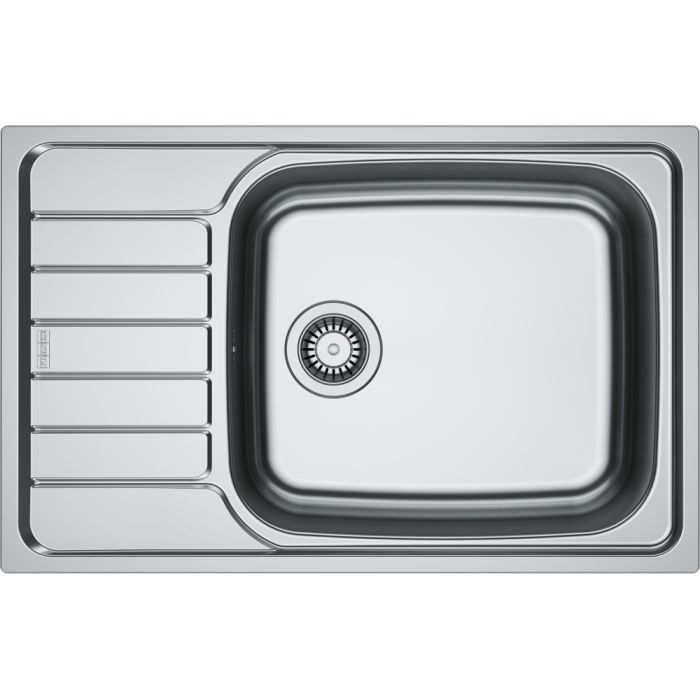 Мийка кухонна Franke Spark, нерж.сталь, прямокутник, з крилом, 780х500х160мм, чаша - 1, врізна, оборотна, SKL 611-78 XL, нерж декор