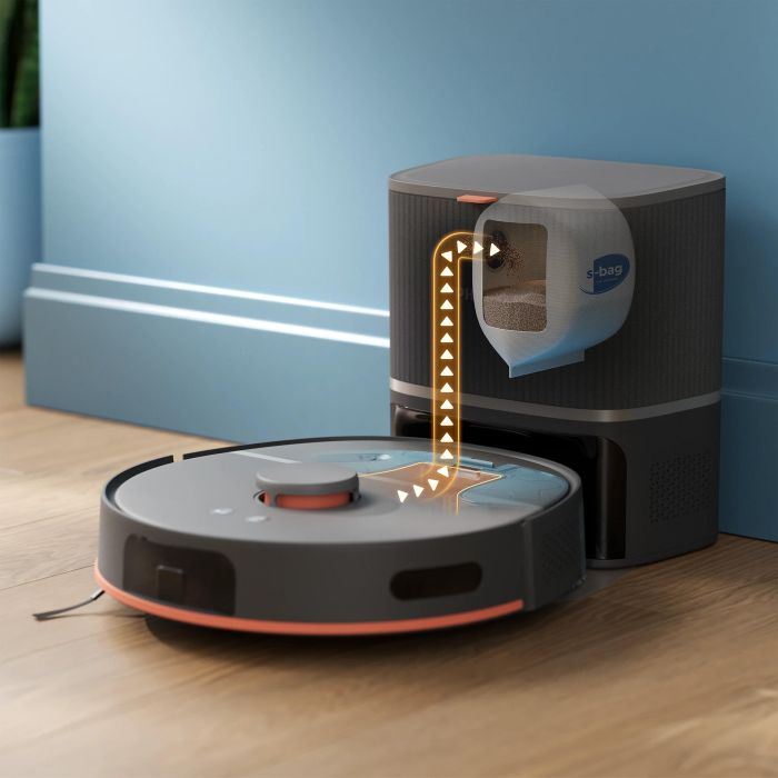 Робот-пылесос Philips Series 5000, h=29.2см, влажная уборка, конт пыль -0.26л, вода -0.27л, автон. раб. до 200мин, EPA 10, черный