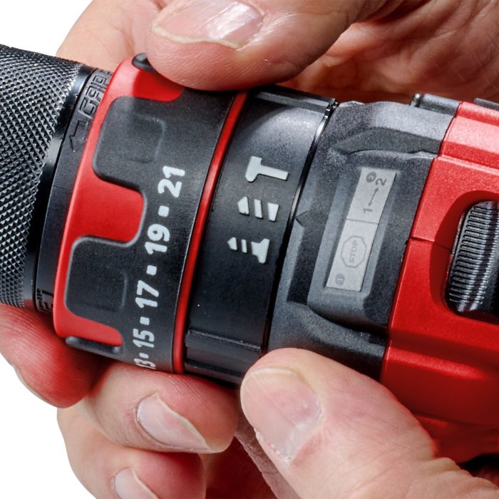 Шуруповерт-дрель ударная акумуляторная Einhell TE-CD 18/44 Li-i (1x2,5Ah), PXC, 18В, аккумулятор 2.5 Ач - 1 шт, 44 Нм, 1.59 кг