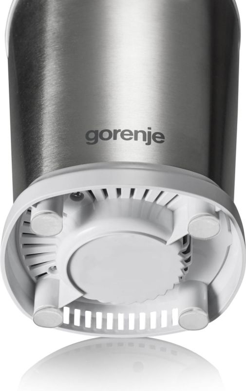 Блендер Gorenje стационарный 700Вт, чаша-750мл, измельчитель, белый-нерж