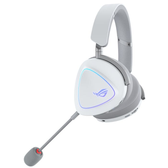 Гарнітура ігрова ASUS ROG Delta II, 3.5мм/BT/WL, RGB, 2м, moonlight white