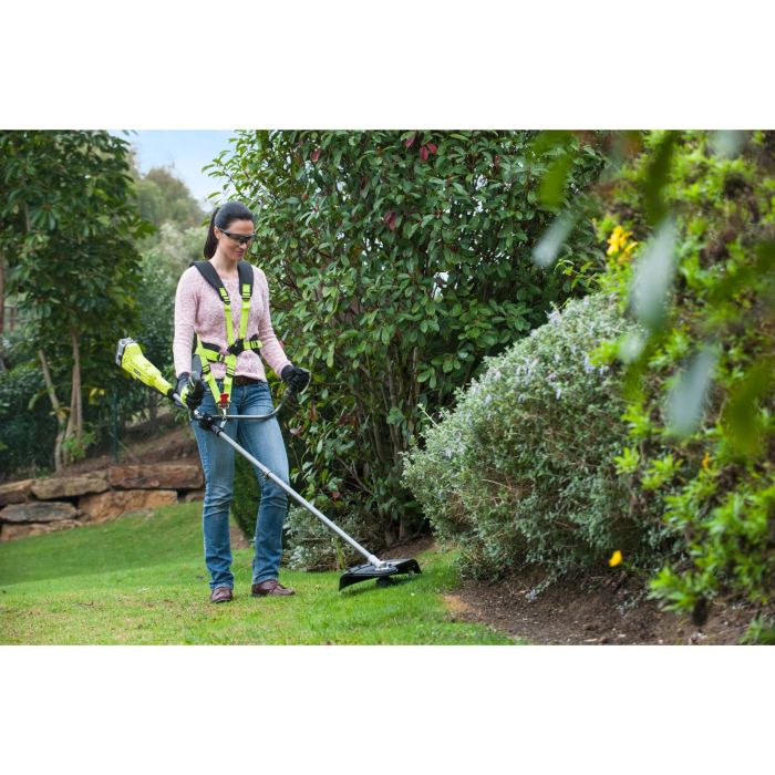Триммер садовый аккумуляторный Ryobi ONE+ OBC1820B 18В 20см нож/леска 30см эргоремни Vertebrae 4.7кг без АКБ и ЗУ
