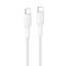 Кабель USB-C > USB-C заряджання/синхронізації Belkin 1м, 240Вт, Type-C, плетений, білий