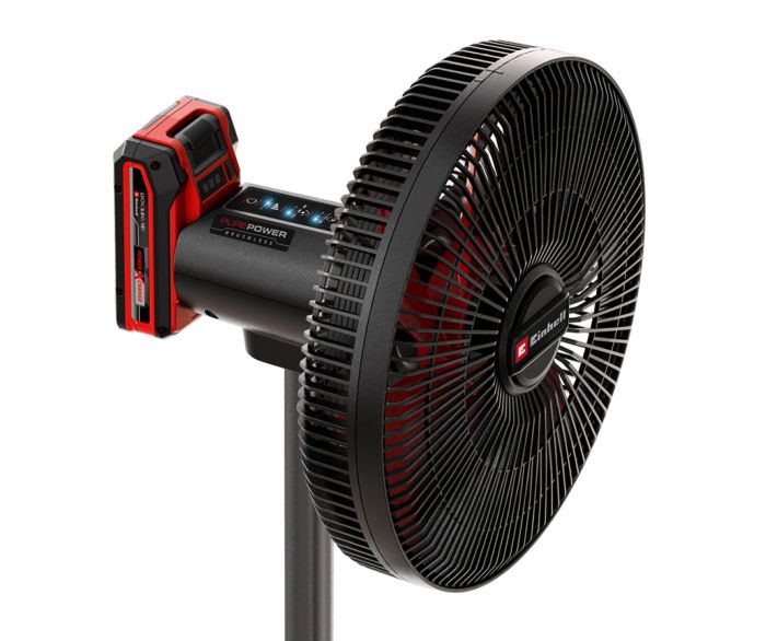 Вентилятор акумуляторний Einhell GC-CF 18/320 Li - Solo, PXC, 18В, безщітковий, підлоговий, діам. 320 мм, 15 км/год, 3 режими, таймер, 3.4 кг (без АКБ і ЗП)