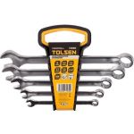 Ключи комбинированные Tolsen, набор 5шт, 8-19мм, CrV
