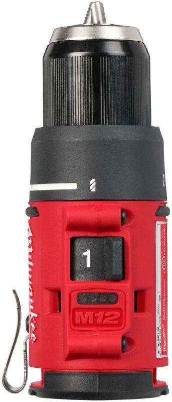 Шуруповерт-дрель аккумуляторная Milwaukee M12 BLDDRC-202C 12В 2х2А·час 40Нм 0-550-1700об·мин ЗП C12C кейс 1.2кг