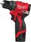 Шуруповерт-дрель аккумуляторная Milwaukee M12 BLDDRC-202C 12В 2х2А·час 40Нм 0-550-1700об·мин ЗП C12C кейс 1.2кг