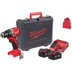 Шуруповерт-дрель аккумуляторная Milwaukee BLPDRC-402С 18В 2х4А·час 60Нм 0·1700об·мин ЗП M12-18C жилет кейс 1.5кг