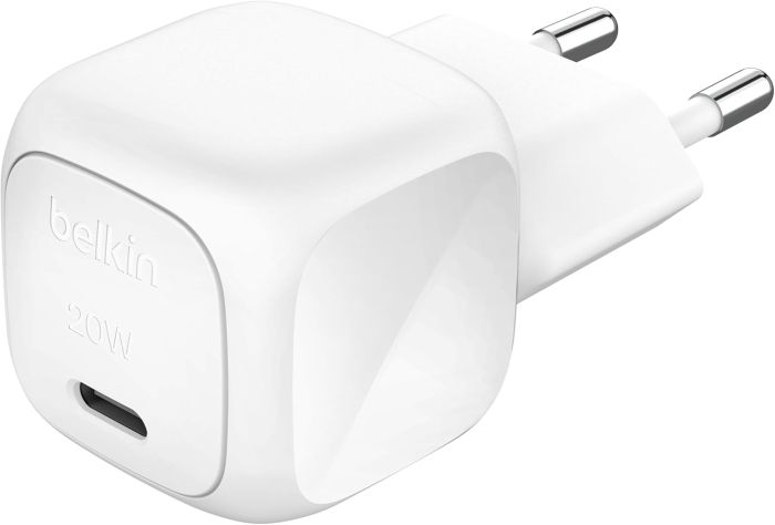 Зарядное устройство сетевое Belkin 20Вт USB-C PD PPS, белый