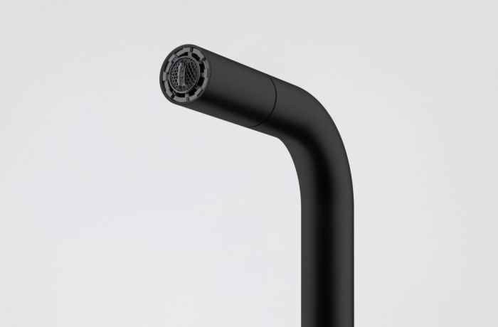 Змішувач для кухні Franke Lina U Pull Down, довж.виливу - 251мм, витяжний, поворотний, 1важіль, чорний матовий