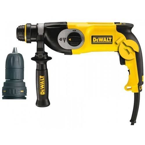 Перфоратор сетевой DeWalt SDS-Plus 900Вт 3.0 Дж 0-5350уд/мин 0-1450об·мин 3 режима чемодан 3.1кг