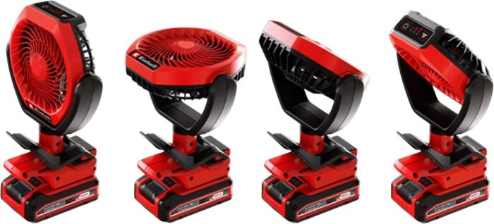 Вентилятор аккумуляторный Einhell GC-CF 18/110 Li - Solo, PXC, 18В, бесщеточный, диам. 110 мм, 1500 м3/ч, 3 режима, 0.48 кг (без АКБ и ЗУ)