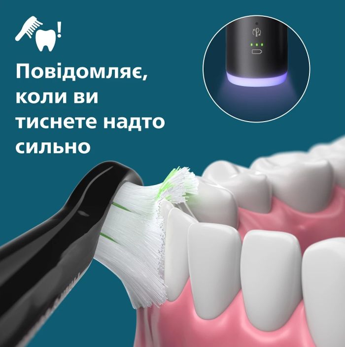 Щетка зубная электр. Philips Sonicare 7100 Series, 62т. колеб/мин, насадок-1, футляр, черный