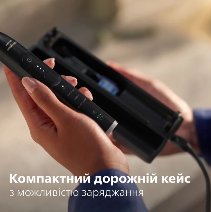 Щетка зубная электр. Philips Sonicare 7100 Series, 62т. колеб/мин, насадок-1, футляр, черный