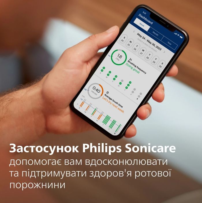 Щетка зубная электр. Philips Sonicare 7100 Series, 62т. колеб/мин, насадок-1, футляр, черный