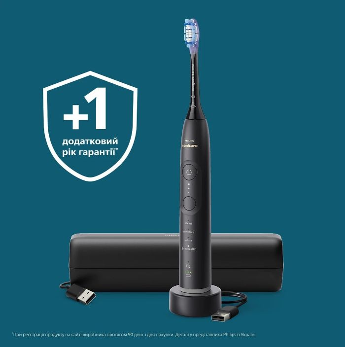 Щетка зубная электр. Philips Sonicare 7100 Series, 62т. колеб/мин, насадок-1, футляр, черный