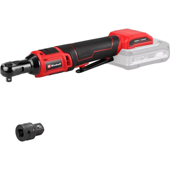 Гайковерт акумуляторний Einhell TE-RW 18/60 Li - Solo 18В 60Нм 260об/хв LED 3/8"-1/2" 0.82кг без АКБ та ЗП