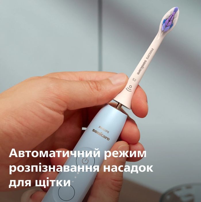 Щітка зубна електр. Philips, Sonicare 6100 Series, 62т. колив/хв, насадок-1, блакитний