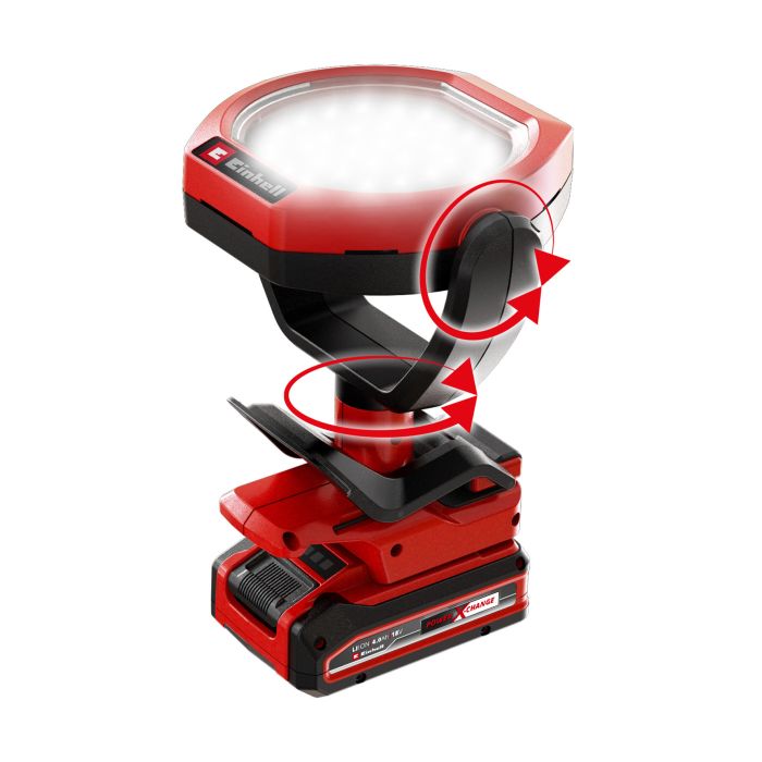 Лампа аккумуляторная Einhell GC-OL 18/1500 Li - Solo, PXC, 18В, 36 LED, 1500 лм, 7000 К, 3 режима яркости, 0.45 кг (без АКБ и ЗУ)