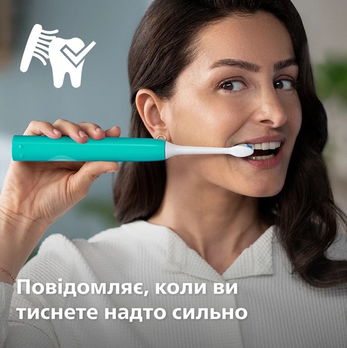 Щітка зубна електр. Philips, Sonicare 4100 Series, 31т. колив/хв, насадок-1, зелений