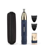 Тример Babyliss, для брів, вусів, носа та вух, 1хАА, насадок-3, чохол, сталь, синій