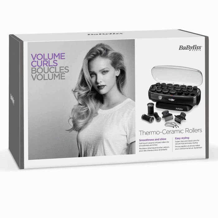 Бигуди термо Babyliss, 50Вт, 90-140 °C, кейс, керамика, черный