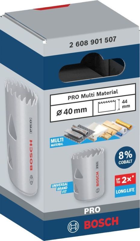 Коронка Bosch Professional Multi Material 40мм с резьбой