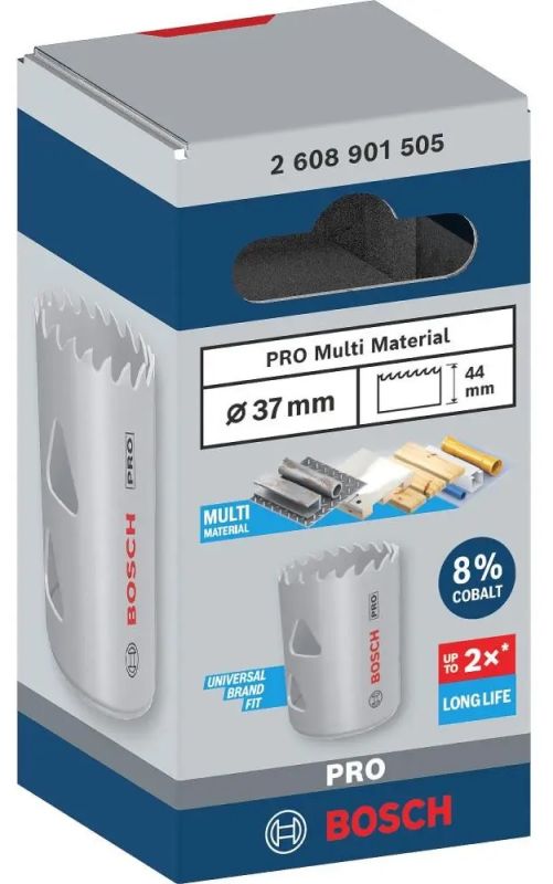 Коронка Bosch Professional Multi Material 37мм с резьбой