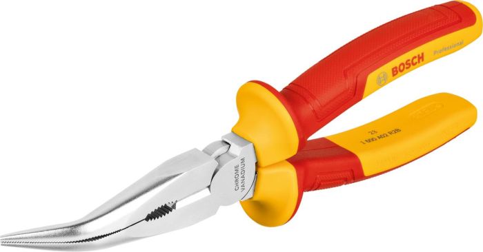 Изогнутые длинногубцы Bosch Professional, 200 мм, (40°), VDE