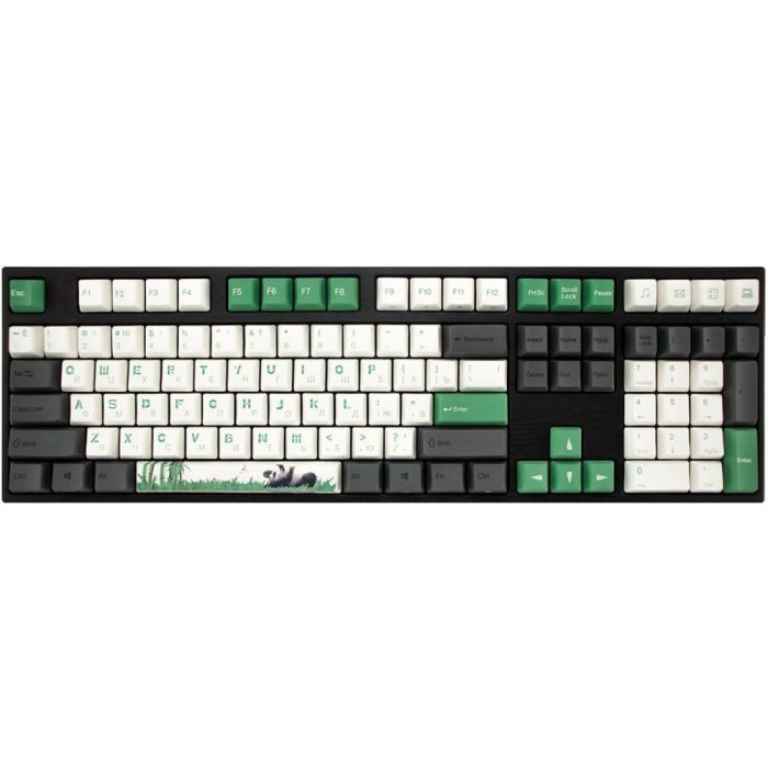Клавіатура механічна Varmilo APT108 Panda R2, C-TK Red, WL/USB-A, ENG/UKR, White Led