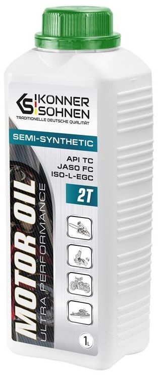 Олива для двотактних двигунів Konner&Sohnen KS 2T OIL API: TC JASO: FC ISO: L-EGC 1л