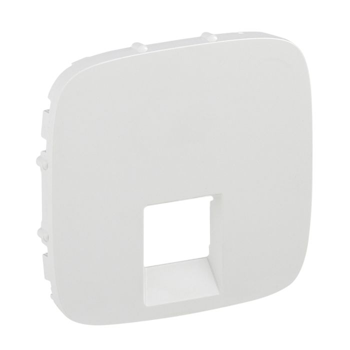 Лицьова панель подвійної розетки RJ11/RJ45 Legrand Valena ALLURE, IN*MATIC, білий