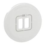 Лицьова панель розетки Legrand 1xRJ45 6 для UTP/FTP/SFTP, Celiane, білий