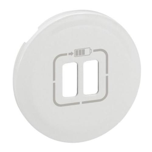 Лицевая панель розетки Legrand 1xRJ45 6 для UTP/FTP/SFTP, Celiane, белый