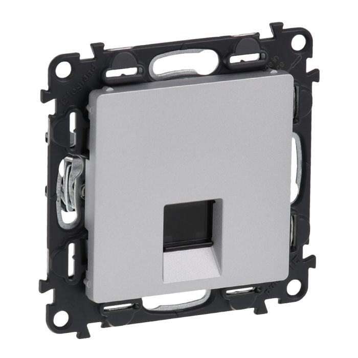 Розетка RJ45 Кат.5е UTP Legrand Valena LIFE, алюминий