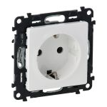 Розетка Schuko Legrand Valena LIFE, 16А, 250V, автоматичні клеми, білий