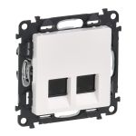 Розетка інформаційна 2ХRJ45 кат. 6 UTP Legrand Valena LIFE, білий