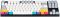 Клавіатура механічна Varmilo APT87 CMYK, K-Prestige Silent, WL/USB-A, ENG/UKR, White Led
