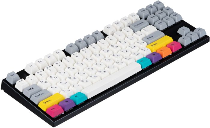 Клавиатура механическая Varmilo APT87 CMYK, C-TK Red, WL/USB-A, White Led