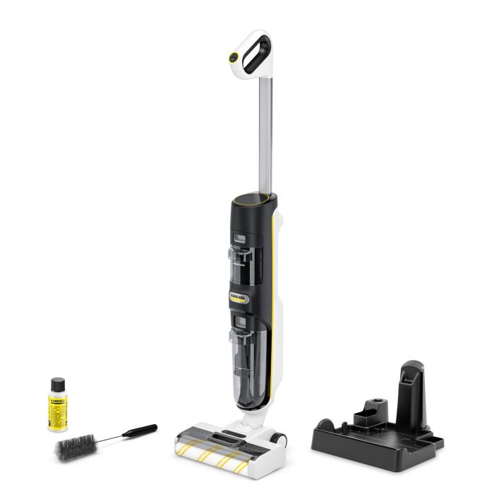 Пылесос Karcher беспроводный FCV 4, 180Вт, конт пыль -0.45л, вода -0.75л, автон. раб. до 45мин, вес-4.1кг, белый