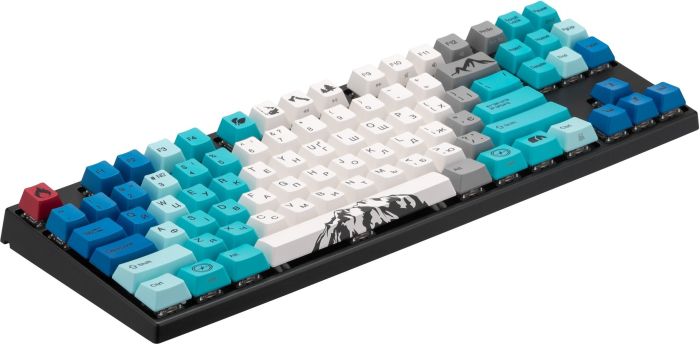 Клавіатура механічна Varmilo APG87 Summit R1, C-TK Red, WL/USB-A, ENG/UKR, White Led