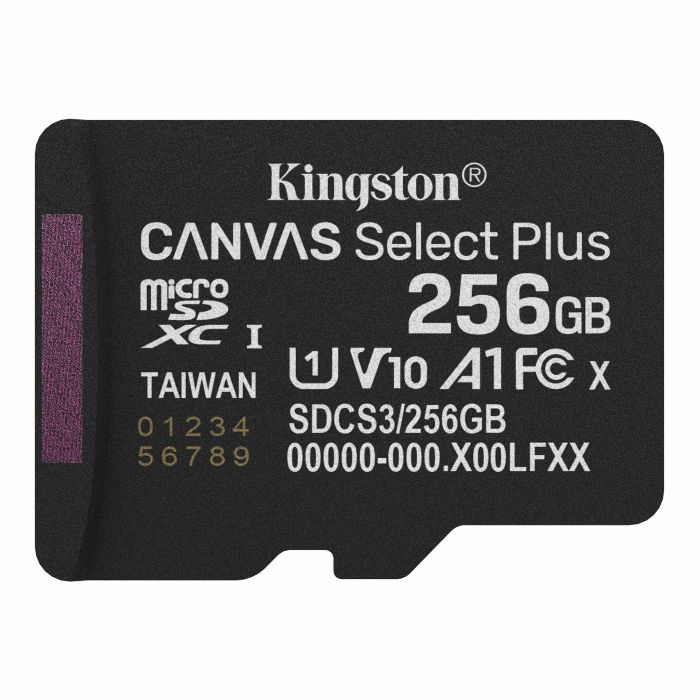 Карта памяти Kingston microSD  256GB C10 UHS-I A1 V10 R150MB/s