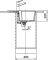 Мойка кухонная Franke Urban, фрагранит, прямоуг., с крылом, 620х500х220мм, чаша- 1, врезная, оборотная,UBG 611-62, черный матовый
