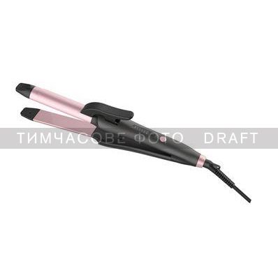 Плойка-випрямляч 2в1 ARDESTO Pink Touch, 65Вт, 100-200C, кераміка, сірий+рожевий
