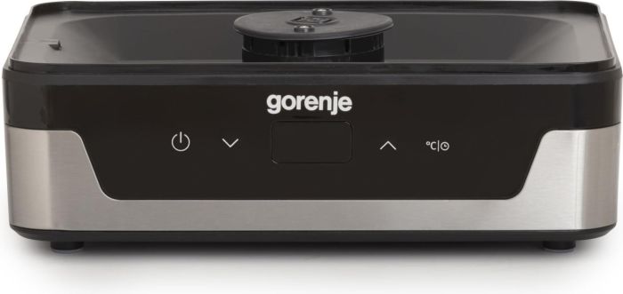 Сушарка для продуктів Gorenje 230Вт, піддонів - 5x2.8см, діаметр - 29см, макс - 75°С, електр.упр,білий