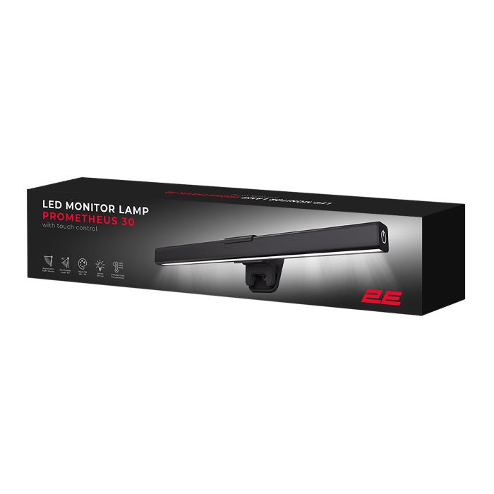Лампа на монитор 2E PROMETHEUS 30 5Вт 3000-6000K USB-A/USB-C, чёрный