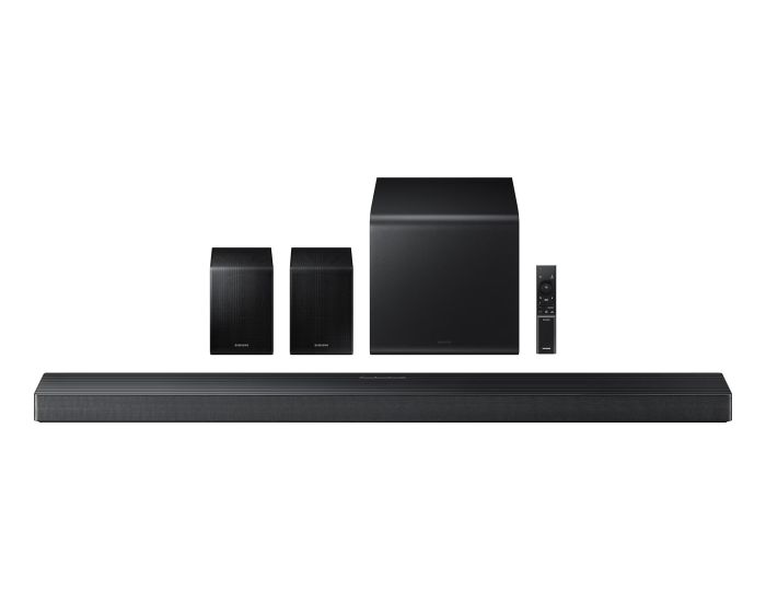 Саундбар Samsung HW-QS750F 465Вт, 5.1.2, BT, HDMI-eARC, Wi-Fi, саб, Dolby Atmos, черный