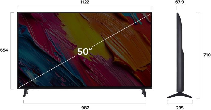 Телевизор 50" LG QNED  4K 60Hz Smart WebOS Black