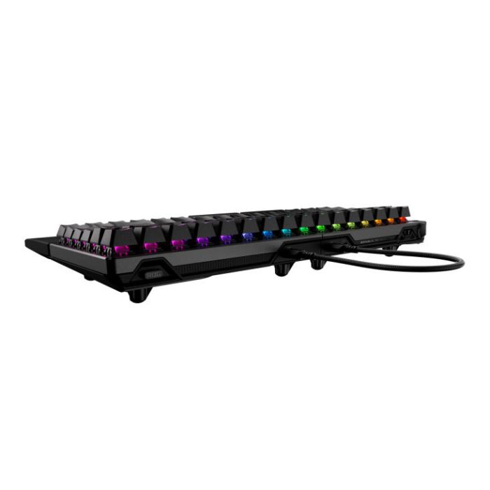 Клавиатура механическая ASUS ROG Falcata split, 83key, Magnetic Switch, USB-A/WL/BT, EN, RGB, чёрный