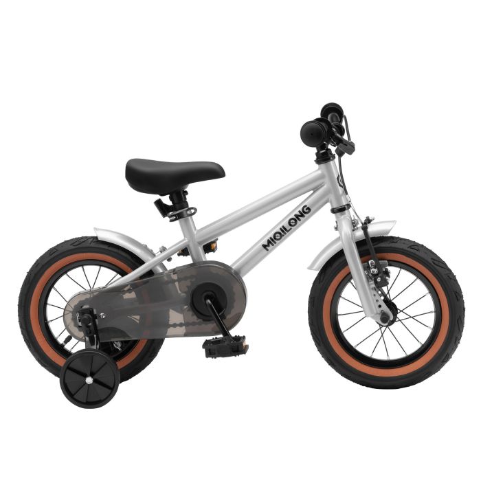 Детский велосипед Miqilong ST 12" серебристый
